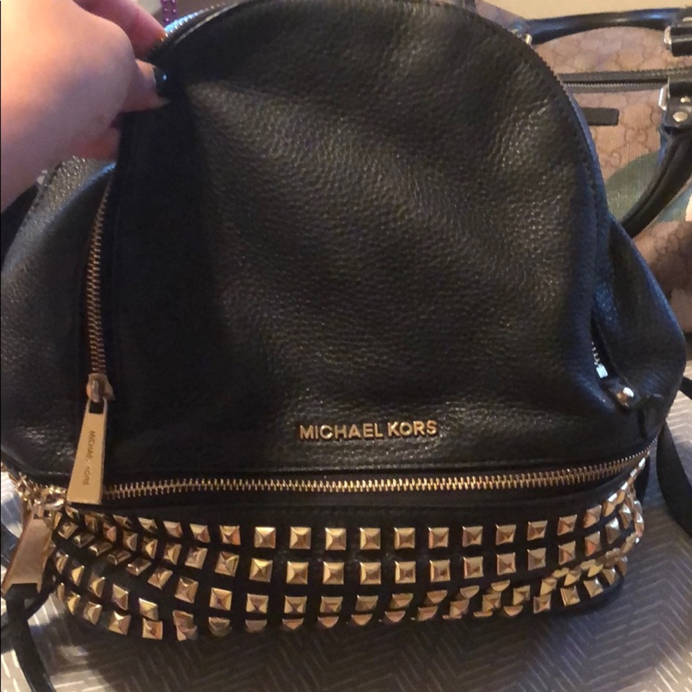 Michael kors back pack purse with studs